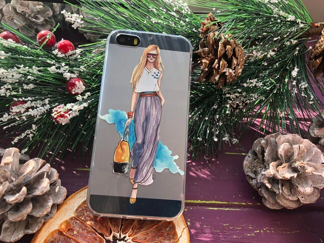 Силікон iPhone 5 Дівчина