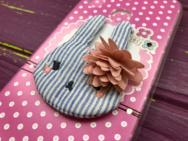 Силикон текстиль Huawei P20Lite Rabbit