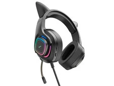 Наушники Hoco W107 Phantom Cat GAMING с микрофонами 3.5mm черные - 2