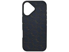 Накладка Luxury Carbon Fiber Pattern MagSafe iPhone 17 blue/beige - 1