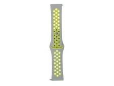 Ремінець Sport Xiaomi Amazfit/Bip/Samsung 22mm gray/neon green - 1