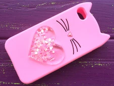 3D CAT&#039;S Love iPhone 4 Pink - 3