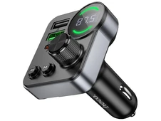 FM Modulator Hoco E86 2USB/1Type-C/48W black - 5