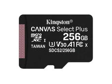 Карта пам'яті KIngston Canvas Select Plus 256Gb class 10 А1 (R-100MB/s)+adapter - 1