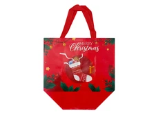 Сумка Новорічна Merry Christmas Sock 31x17x31 red - 1