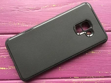 Силікон ребристий бік Samsung A8+(18) Black - 2