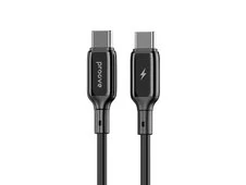 Кабель Proove Flex Metal Type-C to Type-C 60W (1m) black - 1