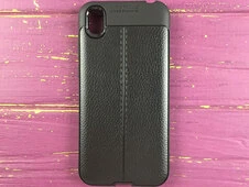 Накладка кожa Autofocus Huawei Y5(19) black - 1