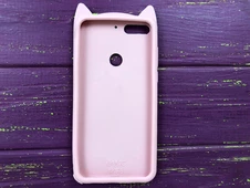 3D КОТ Huawei Y7 (18) /7C Pro Розовый - 2