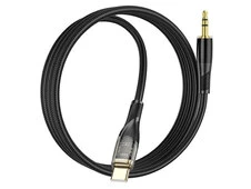 Кабель AUX Hoco UPA25 3.5 to Type-C (1m) black - 2