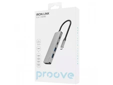 Type-C HUB Proove Iron Link 5 in 1 to 2USB 3.0 + 2Type-C + 1HDMI silver - 2