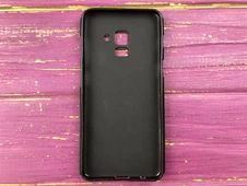 Силікон Stitched Samsung A8+(18) Black - 4