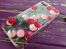 Case Transparentl iPhone 7/8/SE 2 Cherry - 3