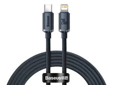 Кабель Baseus Crystal Shine Type-C to Lightning 20W (2m) black - 1