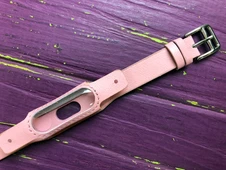 Ремешок кожа Xiaomi Mi Band 2/3 pink - 3