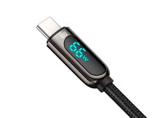 Кабель Baseus Display Fast Charging Type-C 66W (1m) black - 3