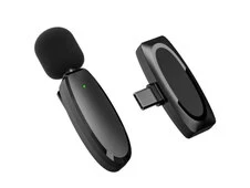 Петличный микрофон Wireles Veron M18-C Type-C черный - 2