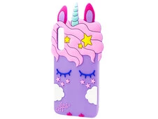 3D Sleep Unicorn Samsung A70 Purple - 1