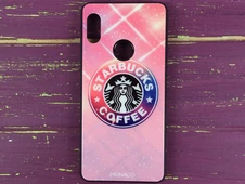 TPU+Glass Redmi Note6/6ProPinkStarbucks - 1