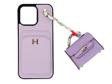 Чохол Hermès Birkin iPhone 14 Pro Max light purple - 3