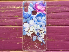 Flowers Confetti Samsung A10s Peony blue - 1