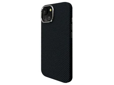 Накладка Elite Carbonique MagSafe Metal Frame iPhone 15 black - 2
