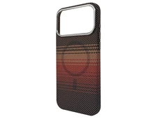 Накладка Elite Carbonique Metal Frame iPhone 17 Pro Max red/black/beige/brown - 2