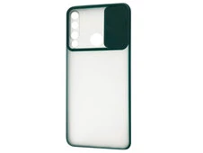 Matte case hide camera Huawei P40 Lite E green - 1