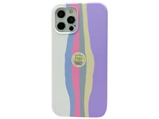Case soft touch Colorfull iPhone 12 Pro Max white/new lavender - 1