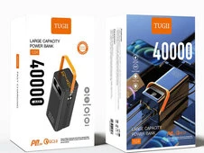Power Bank TUGII Y104 PD22.5W/ + кабель Type-C/Lightning 40000mAh black - 4
