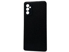 Накладка Leather Weaving Samsung M52 black - 1