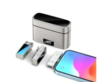 Петличний мікрофон Wireles Jmary MW-15 Lightning gray - 8