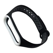 Ремінець силікон Sport Mi Band 3/4 black/gray - 2