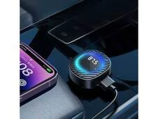 FM Modulator Earldom ET-M106 1USB/1 Type-C 3.1A black - 3