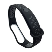 Ремінець силікон Sport Mi Band 3/4 black/gray - 3