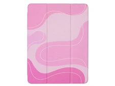 Силиконовый чехол Print для iPad 10.2 (20/21) с креплением для стилуса pink color block - 1