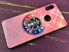 TPU+Glass Redmi Note6/6ProPinkStarbucks - 2