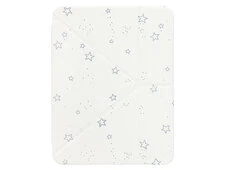 Plastic Cover Print iPad 10.9" (2022-24)/11" (A16) 2025 з кріпленням для стілусу gray stars - 1