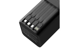 Power Bank XO PR286 50000 mAh lightning/micro/Type-C/USB + LED Lamp black - 3