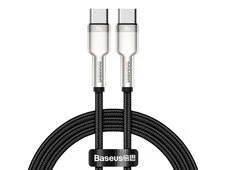 Кабель Baseus Cafule Metal Type-C to Type-C 100W 5A (1m) black - 1