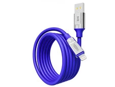 Кабель YOKI Ultra UL61 Lightning 2.4A (1.2m) blue - 3
