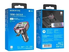FM Модулятор BOROFONE BC48 2USB/1Type-C/18W/QC3.0 черный - 2