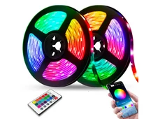 LED стрічка світлодіодна 220V RGB 2835 5m 12V з пультом - 1
