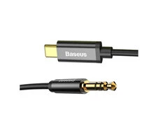 Кабель AUX Baseus Yiven M01 3.5 toType-C (1.2m) black - 3