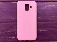 Силікон Candy matte Samsung A6 pink - 1