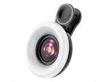 Макро лінза LQ-190 + led flash light black - 1