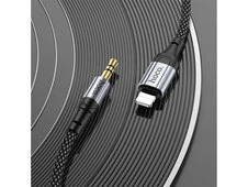Кабель AUX Hoco UPA26 Type-C to 3.5 (1m) black - 2