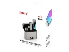 Петличний мікрофон Wireles Jmary MW-15 Lightning gray - 9