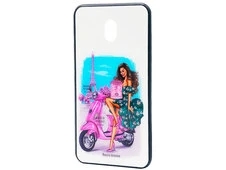 TPU+Glass Girls Redmi 8a The Rose - 1