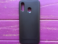 DK Spigen carbon Samsung A20/A30/M10s black - 1